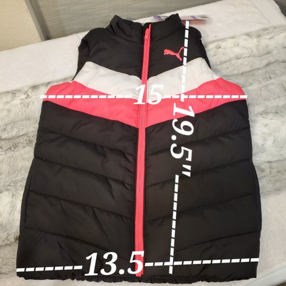 NWT: Puma Kids Girls 3 Piece Vest Set, XS-5/6 - Picture 4 of 12